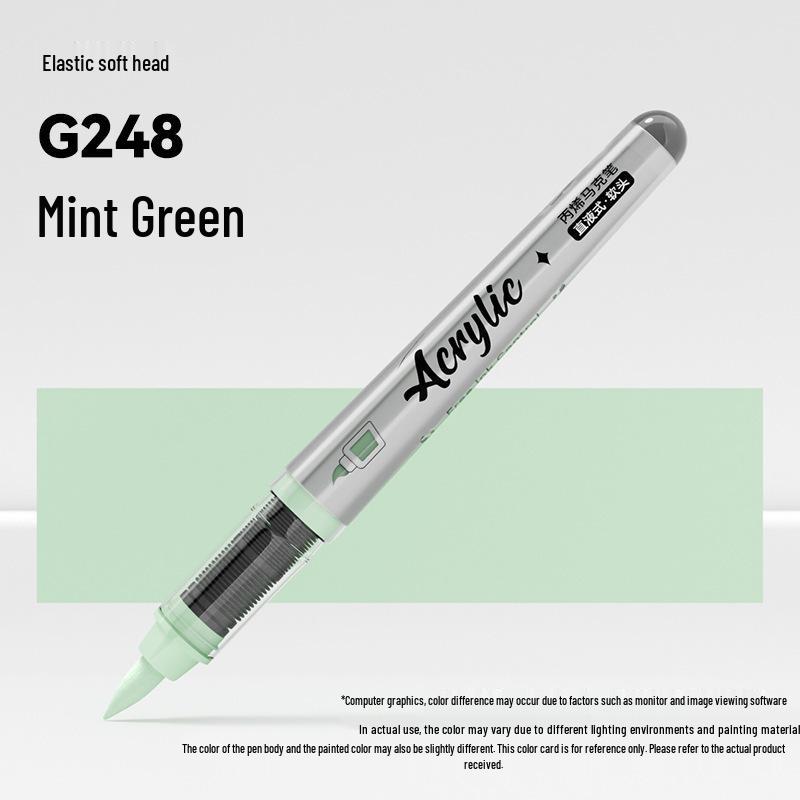 Jinzhi Liquid Acrylic Marker Pen - Soft Tip, Opaque, Large Capacity, Stackable Colors