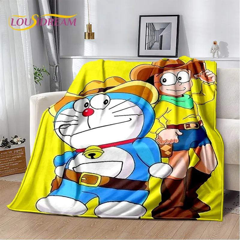 

Doraemon Cartoon Anime Soft Plush Blanket,Flannel Blanket Throw Blanket for Living Room Bedroom Bed Sofa Picnic Cover Kids Warm 75x90cm