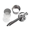 Stainless Steel Potato Ricer And Masher For Potatoes Fruits Yams Squash Baby Food With 3 Interchangeable Fineness Discs