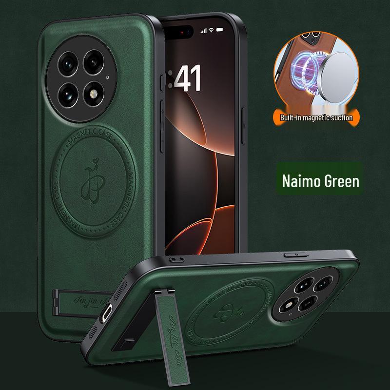 OnePlus 13 Leather Magnetic Case for Nord 5/4 with Stand, Drop-Proof Protection