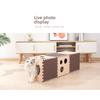 Assembleable Cat Tunnel Bed Multifunctional Pet Toy Foldable Rest House Interactive Play Tunnel for Kitten