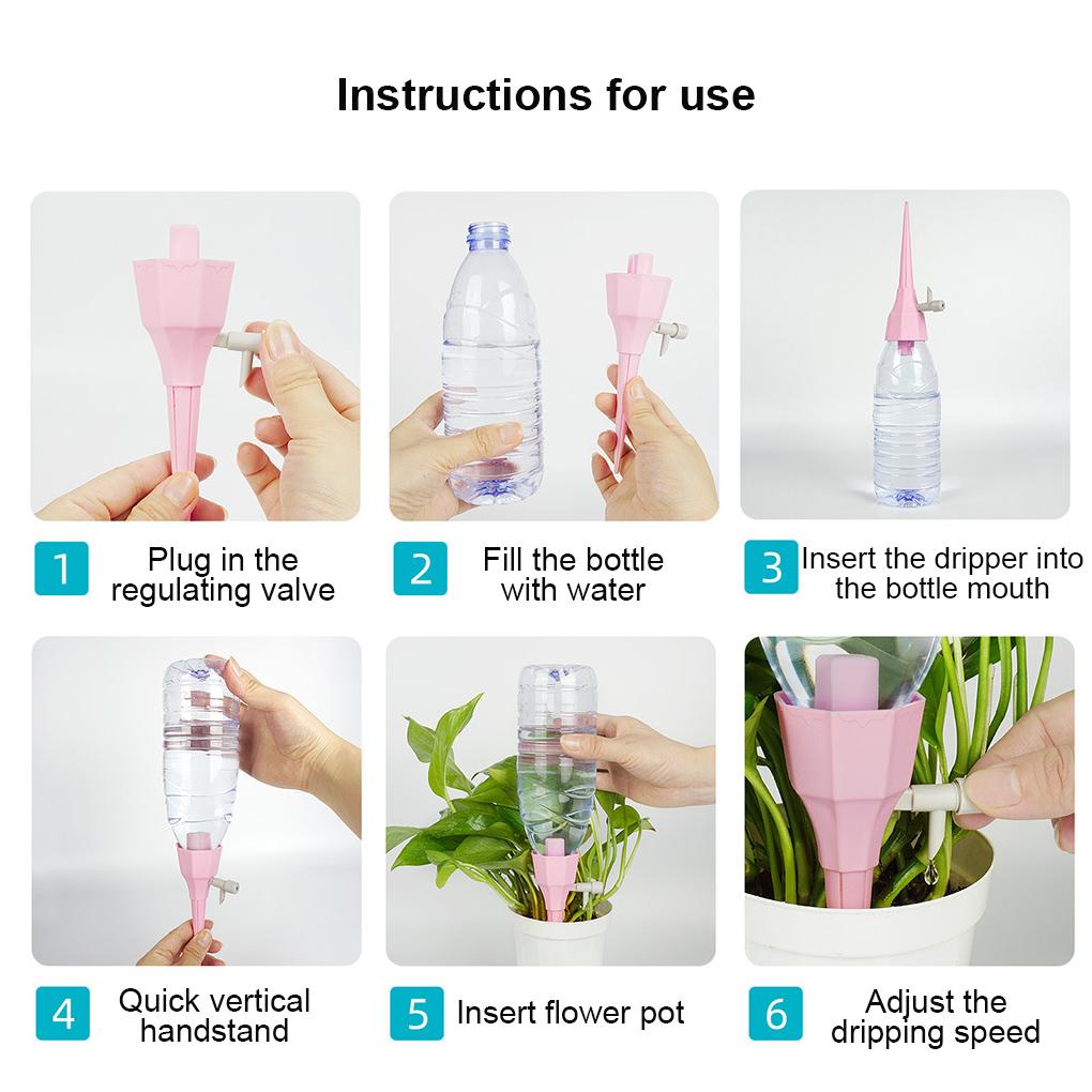 3pcs Water Sprinkler Plastic Automatic Drip Irrigation Tool Planting Irrigator for Garden