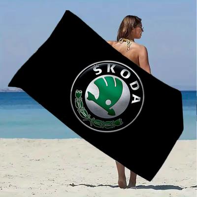 SKODA Beach Towel Microfiber Beach Towel Super Soft & Absorbent for Bath, Beach, Travel  Bath Time Accessory, Fan Gifts
