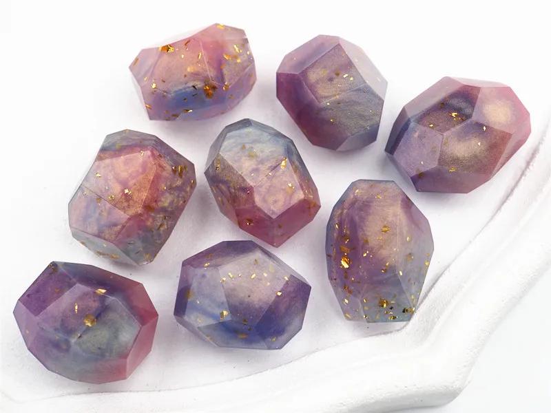 DIY Crystal Irregular Stone Silicone Mold Geometric Faceted Gemstone Crystal Spar Ore Crystal Epoxy Resin Mold