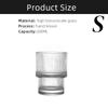 200/300/400ml Stripe Glass Coffee Cups Simple Transparent Water Cup Mug Household Party Bar Juice Milk Whiskey Juice Glassware