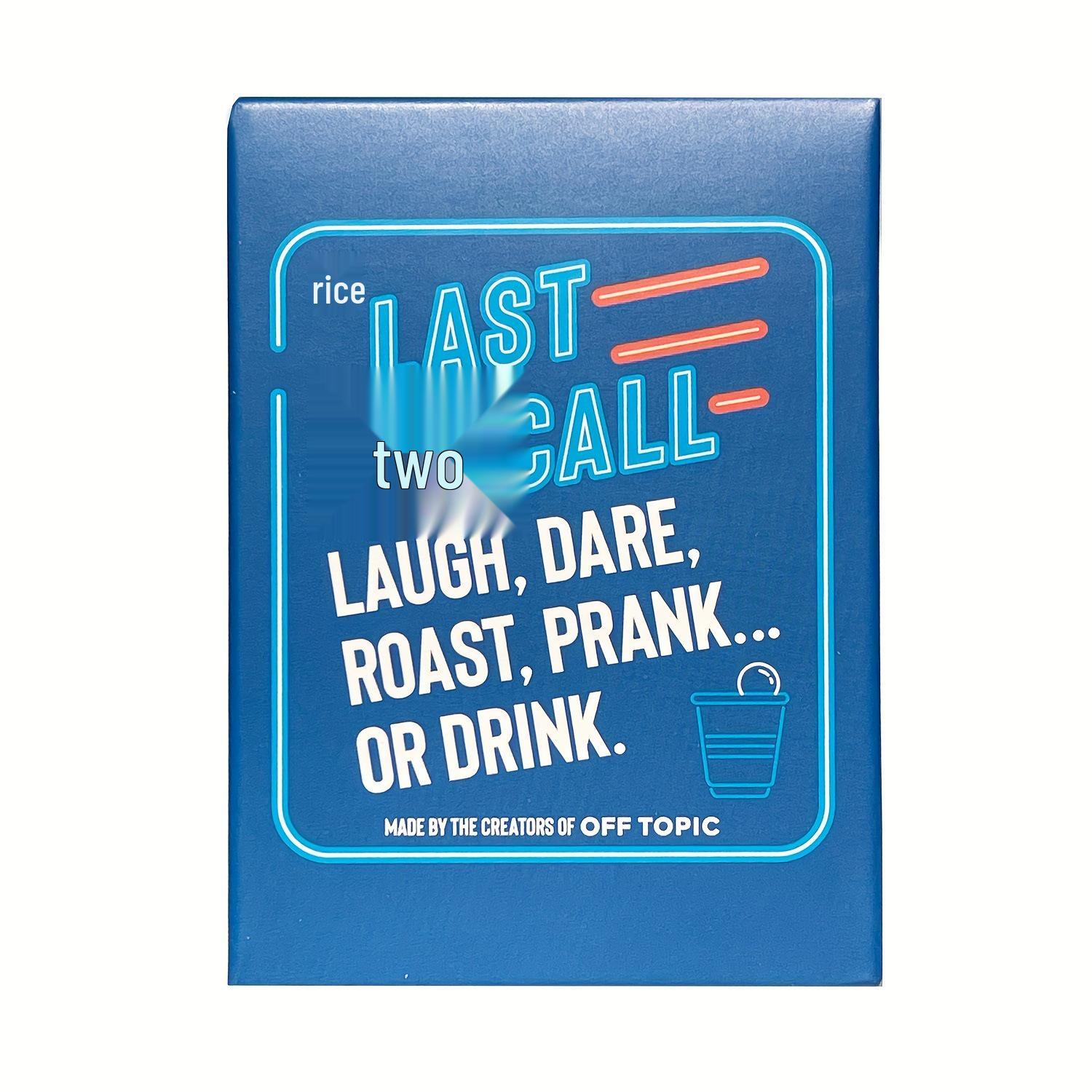 Last Call: The Ultimate Drinking Card Game for Friends & Family Gatherings