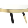 Table Basse - Urban - 110 Cm - Doré - Noir - Design Contemporain