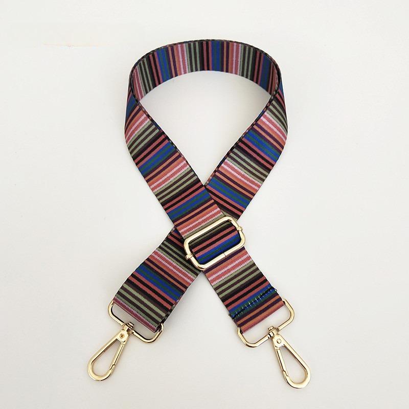 New Ethnic Style Series Women's Bag Shoulder Strap Accessories Adjustable Wide Shoulder Strap Color Bag Versatile Webbing
