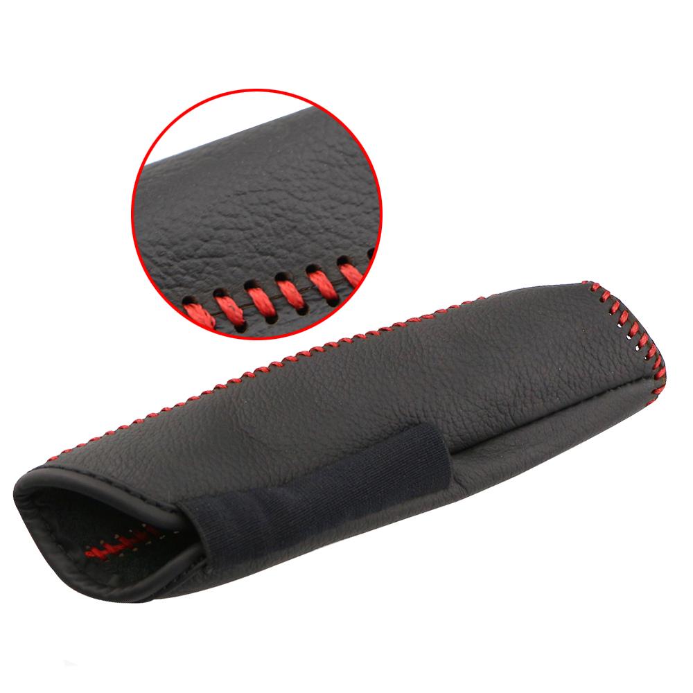 Car Handbrake Cover for SEAT Altea Toledo MK1 MK2 Ibiza Cupra Leon Cupra for Skoda Fabia Rapid Leather Gears Collars Protector