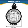 TOPUS Pair Fog Lights for 2007-2015 Mini Cooper R55 R56 R57 R58 R59 Mini Clubman 2006-2013 Front Bumper Fog Lamp W/O bulbs Left & Right Side Clear