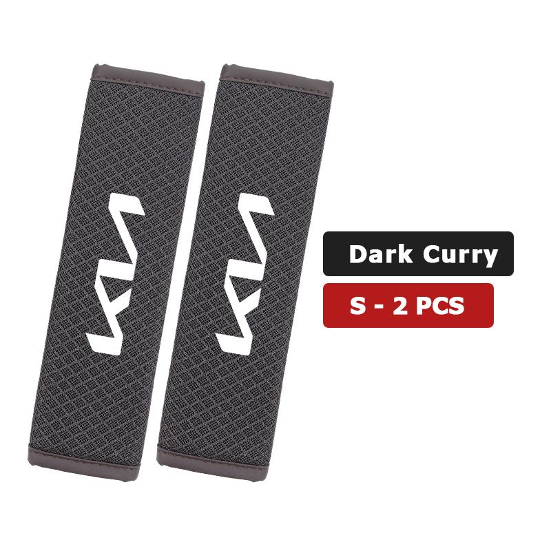 CAONU1 Car Adjustable Ice Silk Shoulder Cover Seat Belt Pad Strap Padding Accessories For KIA Ceed Sportage Rio K5 K2 Optima Cerato