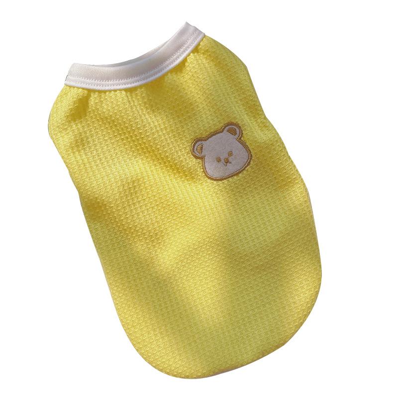 Spring and Summer Collection of Teddy Bear Dogs, Cute Cats, Embroidered Cartoon Vests, Dog and Cat Clothing and Supplies