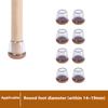 8Pcs Chair Leg Covers for 14-19mm Legs Noise Reducing Furniture Feet Caps Round Anti-Slip Floor Guards for Home