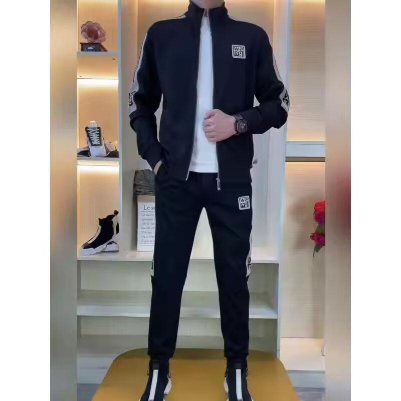 Men's High-End Autumn Casual Two-Piece Set: Trendy, Stretchable Sportswear