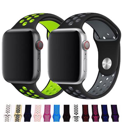 Sportowy silikonowy pasek do zegarka Apple Watch 42 mm/44 mm 38 mm/40 mm Iwatch 5 4 3 akcesoria do paska bransolety