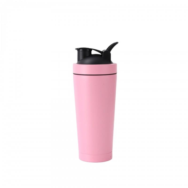 Edelstahl Protein Shaker Flasche 500ml 750ml Vakuumisoliert Fitnessbecher Mit Auslaufsicherem Deckel