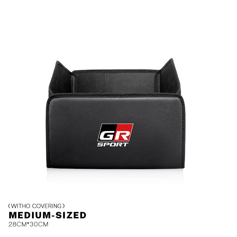 Car Storage Box Auto Trunk Organizer Tools For Toyota 86 Mirai Supra Prado Alphard Crown Vellfire Venza Avalon Prius CHR Keyring