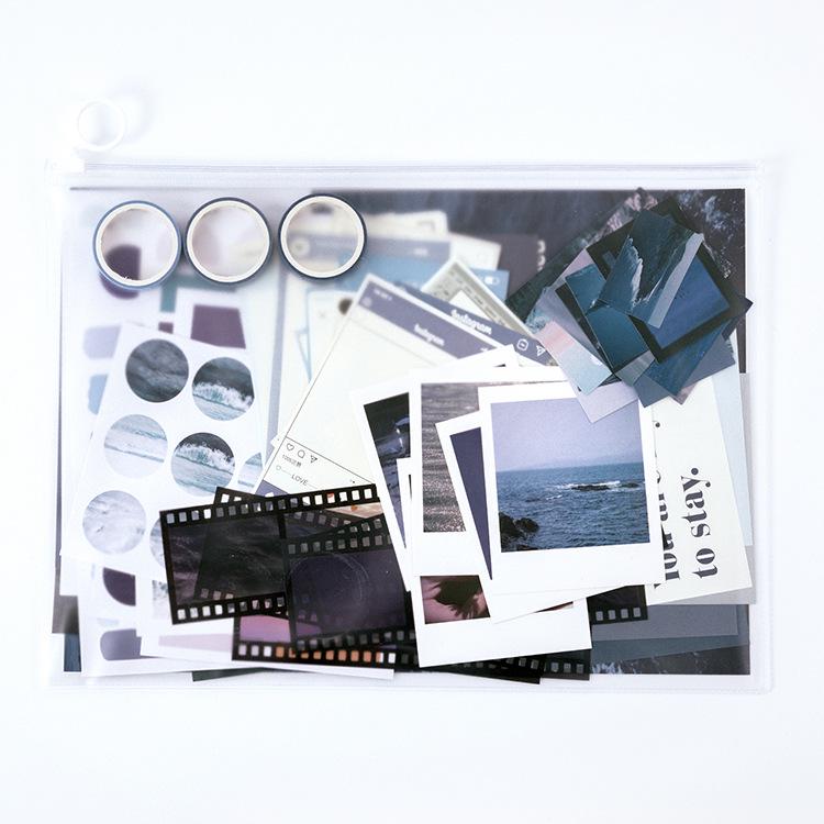 Cross-Border Ink Art Set: Wall Posters, Photo Album, Journal Material & Decorative Stickers