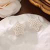 Light Luxury Personalized Minimalist Design Japanese Korean Styles Genuine Gold Plated Star Studded Explosive Earrings