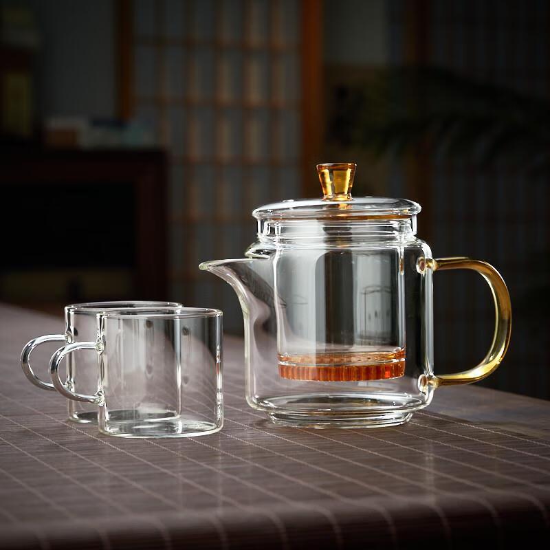 Hitzebeständiges Glas Teekannen-Set