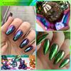12 Colors Optical Chameleon Mirror Powder, Nail Glitter Laser Powder, DIY Nail Art Decoration Material, Shimmering Color-Shifting Effect
