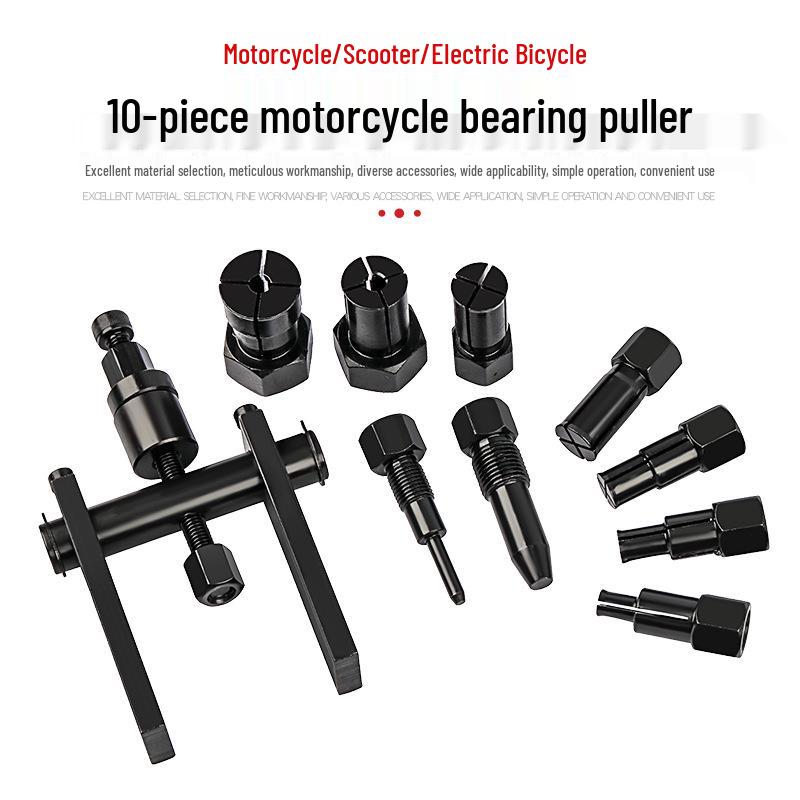 Two-Jaw Motorcycle Bearing Extractor and Wheel Puller Tool
