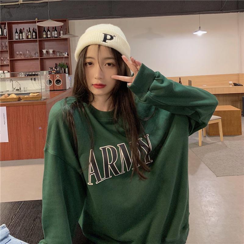 Women's Autumn/Winter Round Neck Printed Loose Hoodie - Best Friend Outfit, Long Sleeve Top 2022 New Style