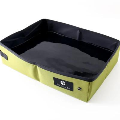 Portable Foldable Litter Box Cat Toilet Waterproof Foldable Cat Potty Box Pet Cat Supplies