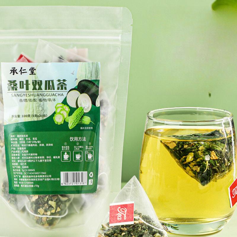 Mulberry Leaf Bitter Melon Tea Natural Herbal Blend with Winter Melon Peel