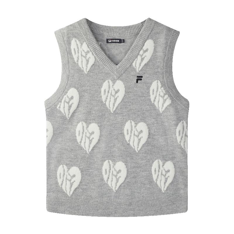 FILA FUSION Unisex Autumn 2025 Loose Knit Sweater Vest