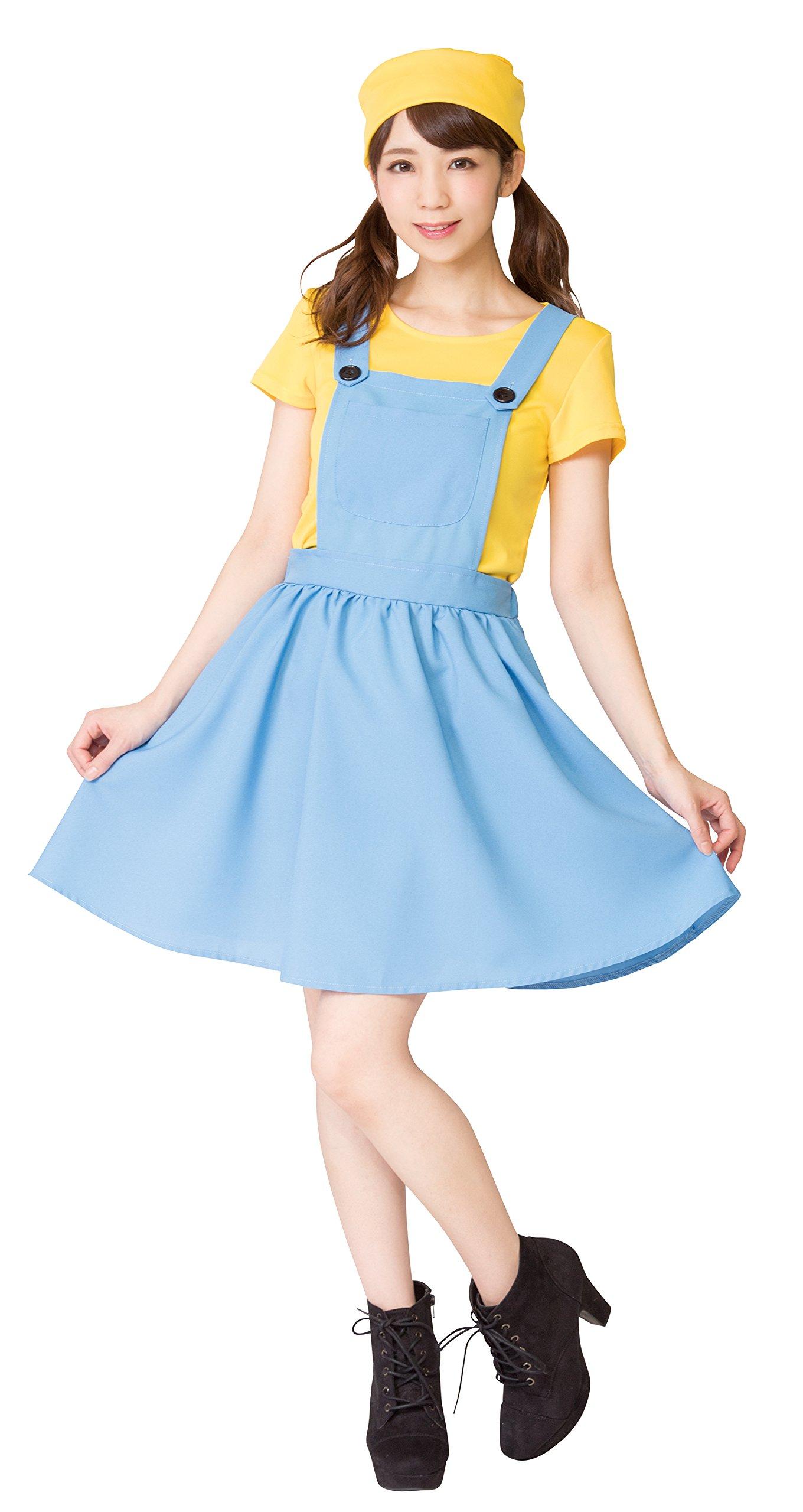 

Party City Narikara Kenkyubu Cosplay Yellow Cap Yellow Girl, Women s,