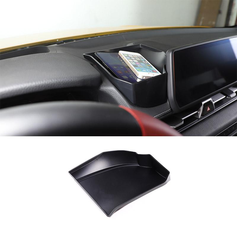 ABS Black Car Center Control Dashboard Storage Box Multifunctional Phone box For Toyota GR Supra A90 2019-2025 Car Accessories