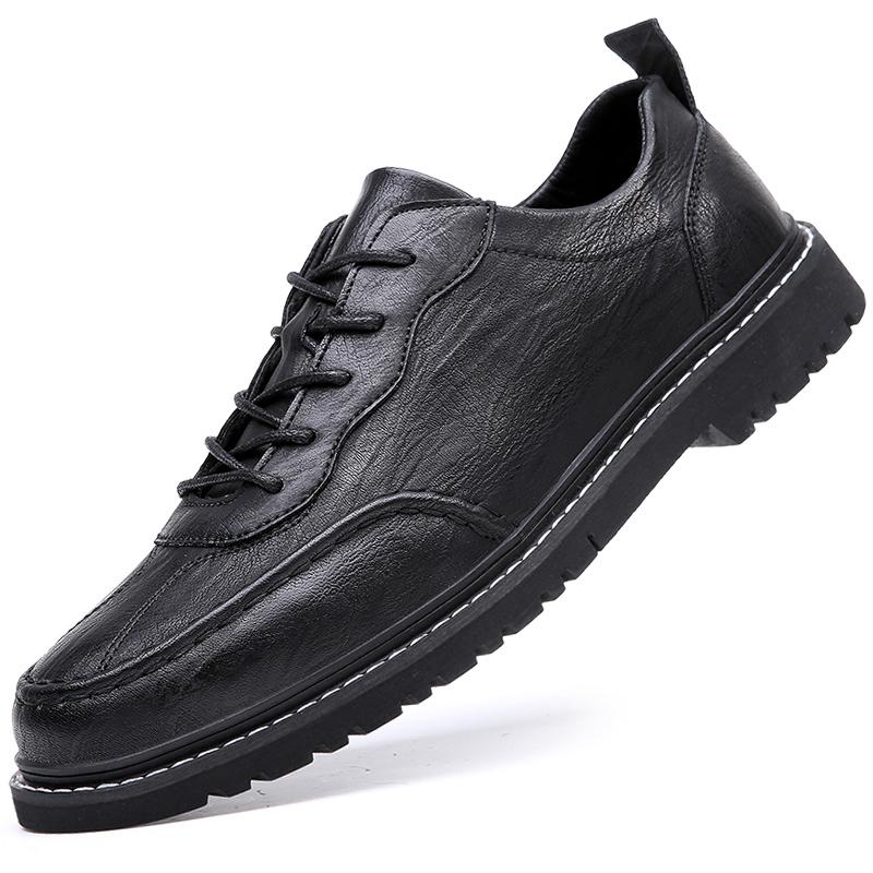 

Модная мужская обувь Мужская модельная обувь Бренд Мужская кожаная повседневная обувь Кожаная мужская деловая обувь Оксфорды Дышащие мокасины Лоферы 44 чёрный