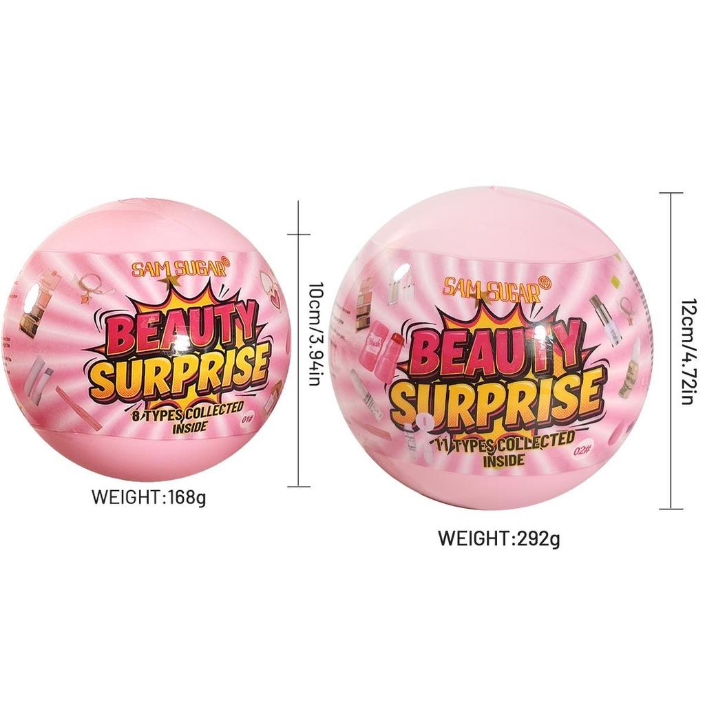 Weihnachts-Make-up-Kugel-Set, Festliches Multifunktionales Beauty-Kit, Kosmetik-Essentials für die Feiertage, Perfektes Geschenk für Frauen und Mädchen