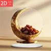 1pcs2D Full Moon Ornament Multi functional Desktop Decora Suitable for Home DecoraFestival Gifts and Muslim Ramadan Celebra
