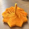 3D Optical Illusion Folding Toy: Polygon Carrot Tower Spiral