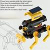 1PC can go in the sun steam solar electric robot dog children assembly toy boy educational robot