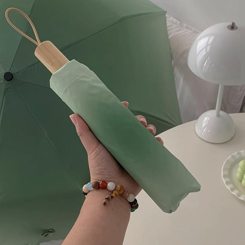 

Автоматический зонт с градиентным цветом, для солнечной и дождливой погоды, двойного использования, с защитой от УФ-лучей, солнцезащитный, портативный, с черным клеем, складной, блокирующий солнце Iron&8K