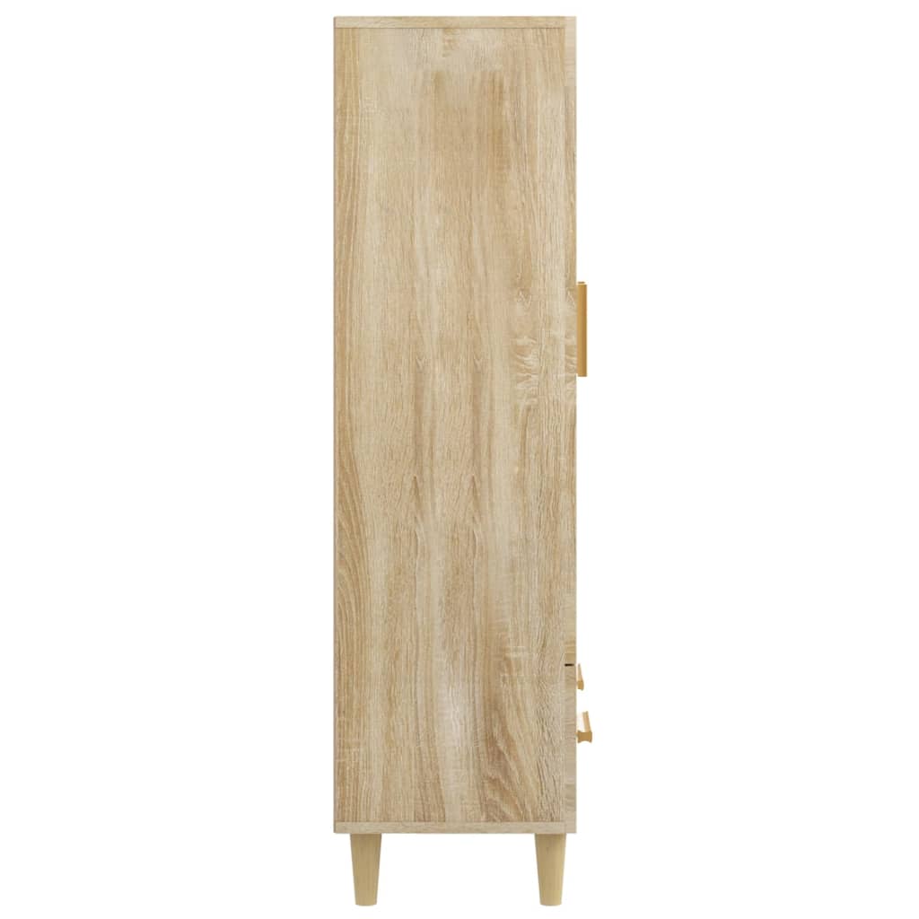 Vidaxl Wysoka Szafka, Dąb Sonoma 70X31X115 Cm, Materiał Drewnopochodny