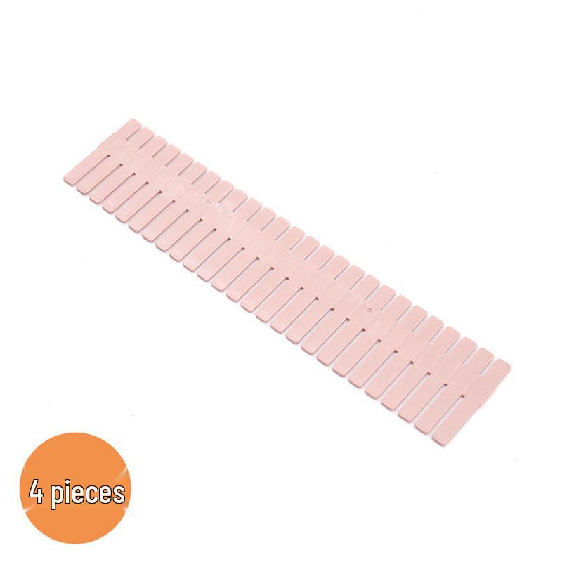 

Регулируемый пластиковый разделитель для ящика для организации носков 37*7cm (4 pcs)