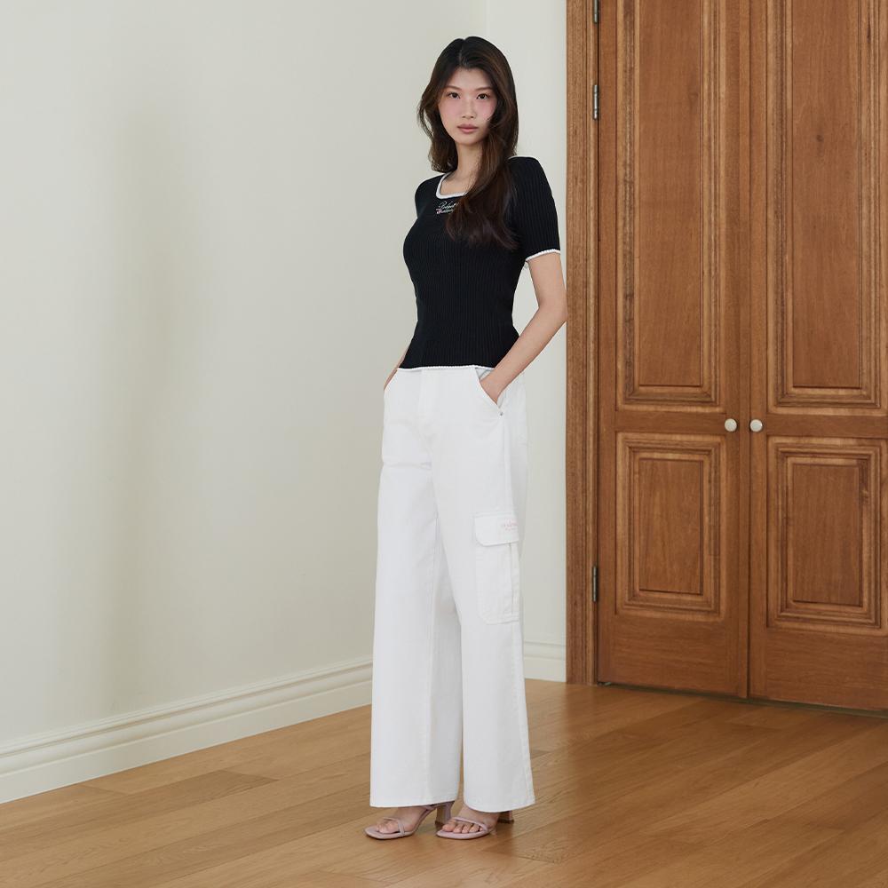 Egoiseuteu [Blue Label] Pocket Wide Cargo Pants Es2Opt05