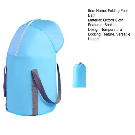 Folding Foot Bath Trapezoidal Shape High Temp Resistance Extended Design Blood Circulation Foot Spa Bucket