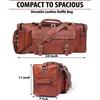 Biggest Largest Leather Duffle Bag, Men Overnight Carry On Travel Luggage Gym