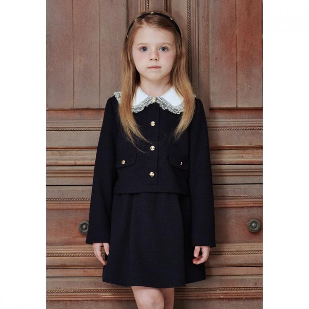 The Coffee Bean   Tea Leaf Navy Tweed Dress Ba12op03nv 100