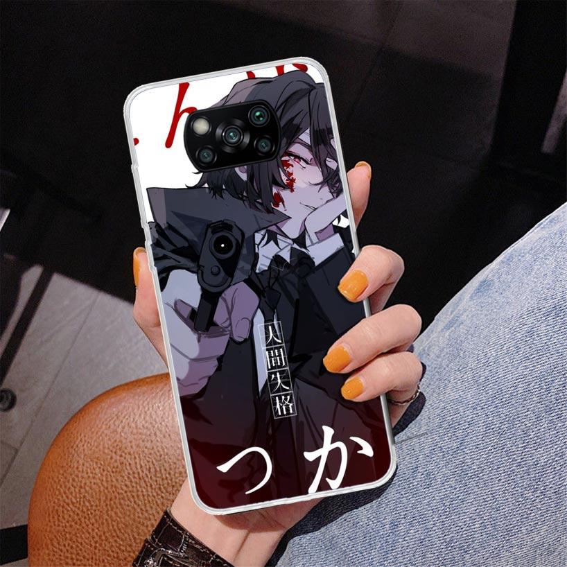 Bungo Stray Dogs Dazai Phnoe Case for Xiaomi Poco X5 X6 X7 Pro X4 Gt F7 Ultra M8 M7 Redmi 15C 15 13C 13 12C 12 Unique Cover Coqu