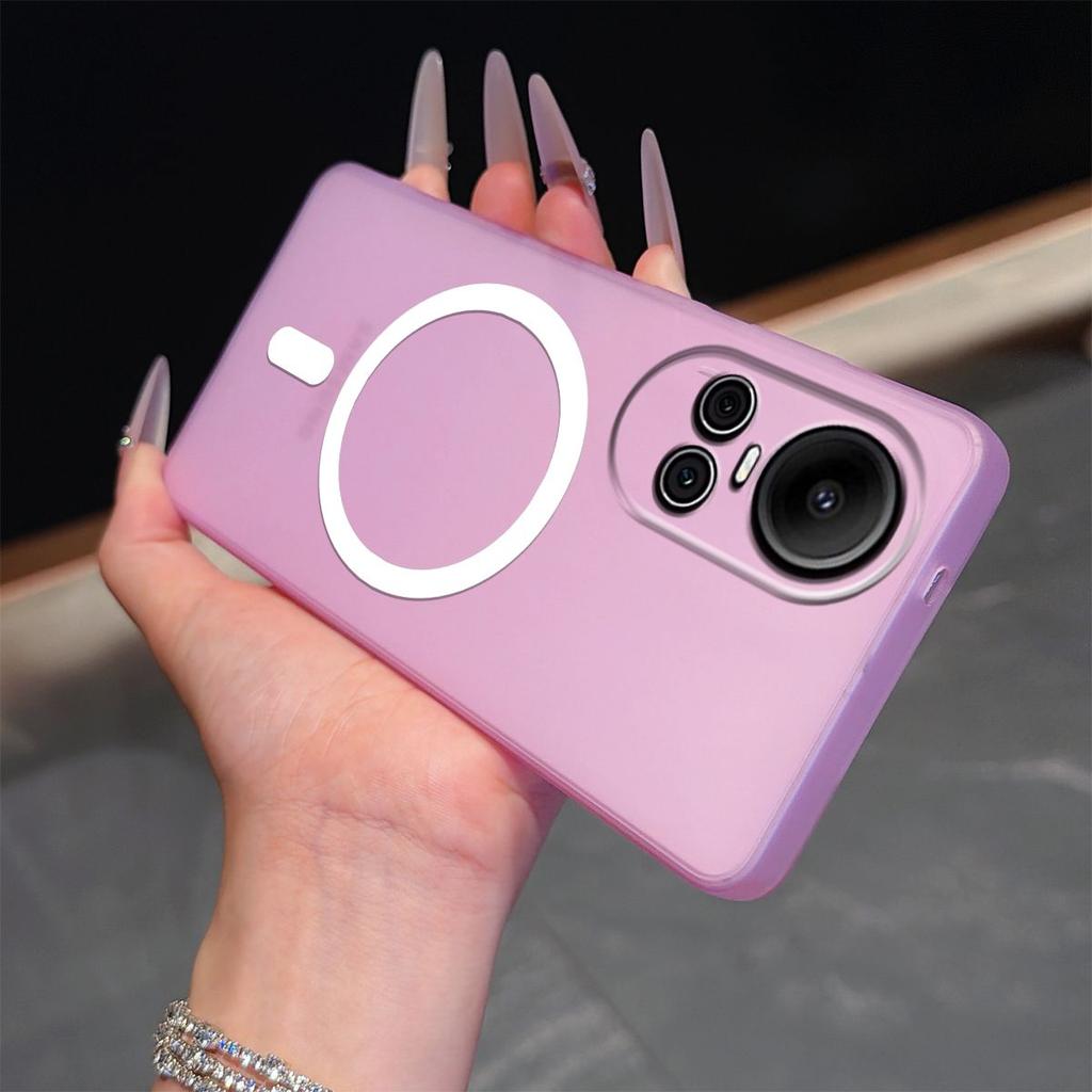 Frosted Semi Clear Magnetic Phone Case for OPPO Reno10pro 5G,Reno10 5G Soft TPU Shockproof Cover