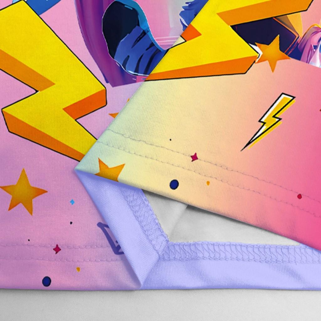 Kids Girls K-POP Rumi Mira Zoey Print Long Sleeves T-Shirt Top Pants Trousers Pajamas Sleeping Sleepwear Sets