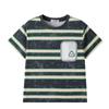 PawinPaw Boys' Cartoon Bear Striped Short Sleeve T-Shirt 2026 S/S