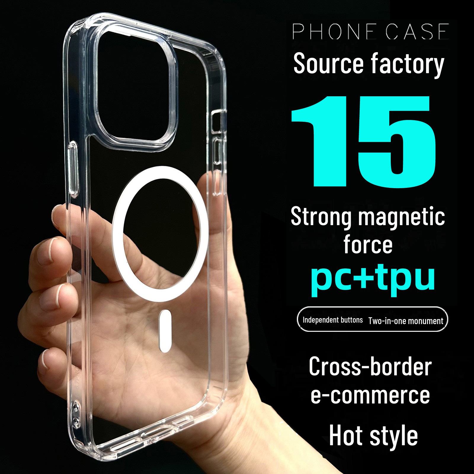 

iPhone 15 Magnetic Suction Magsafe Case for Apple 14 Promax 【Apple 13PRO-6.1】