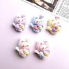 Cartoon Kitten Resin Accessories: DIY Hair Clips, Fridge Magnets, Phone Lanyards, Crocs Charms